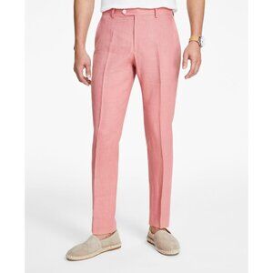 Tommy Hilfiger Mens Modern Fit Pure Linen Comfortable Pants Red Size 30x30 NWT